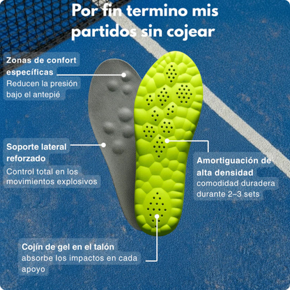 Plantillas Padel-Pro®: Rendimiento y Comodidad