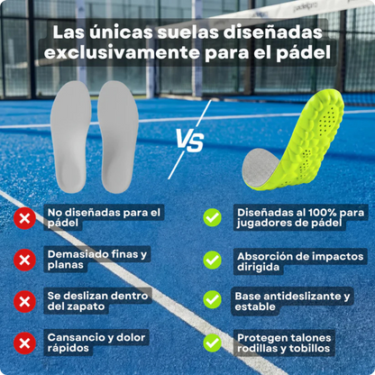Plantillas Padel-Pro®: Rendimiento y Comodidad